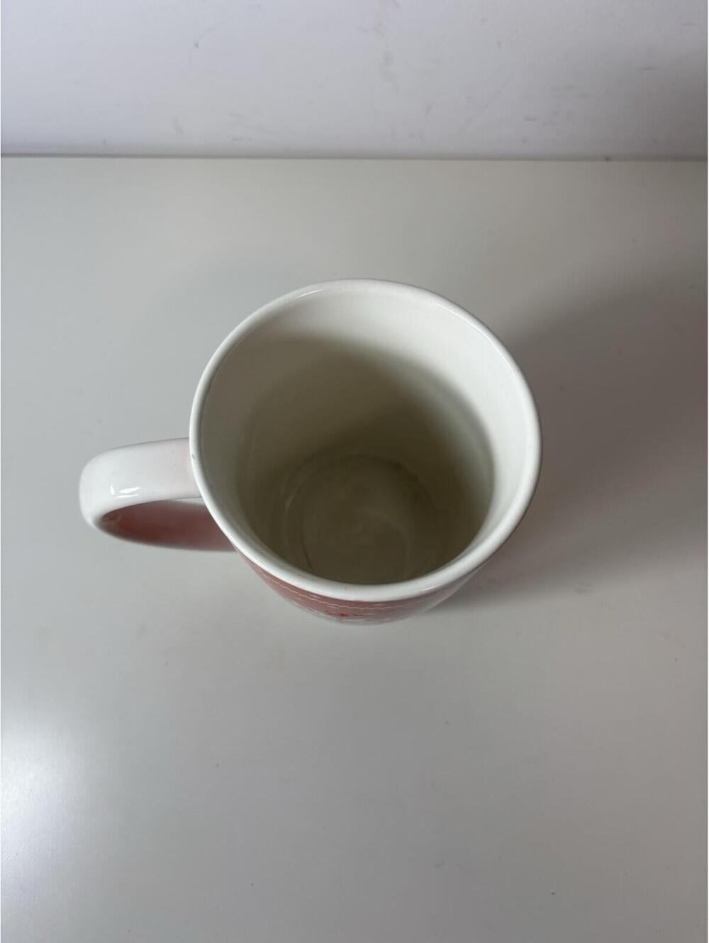 TIM HORTONS Ltd. Ed #15 Coffee Mug 2015 Red Sweater Motif Snowflake Winter - Picture 5 of 7